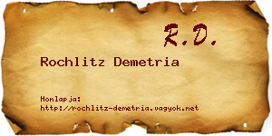 Rochlitz Demetria névjegykártya